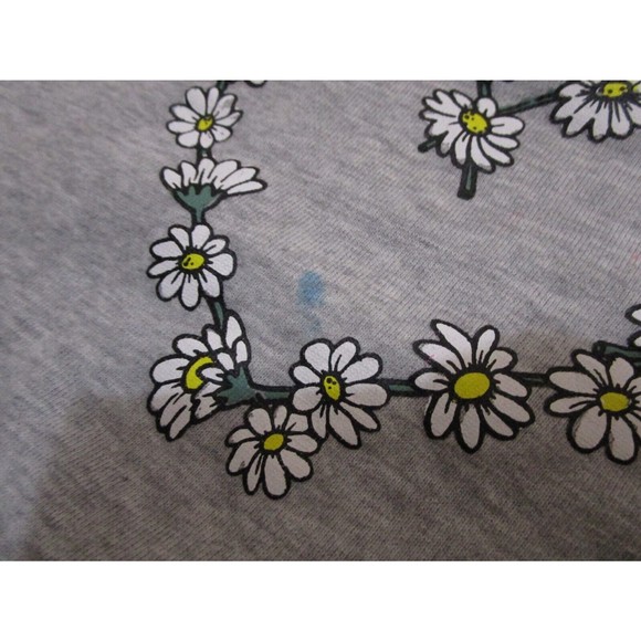 Stella McCartney Kids gray print daisy heart  sweatshirt size 3yrs PLS READ - Picture 4 of 9